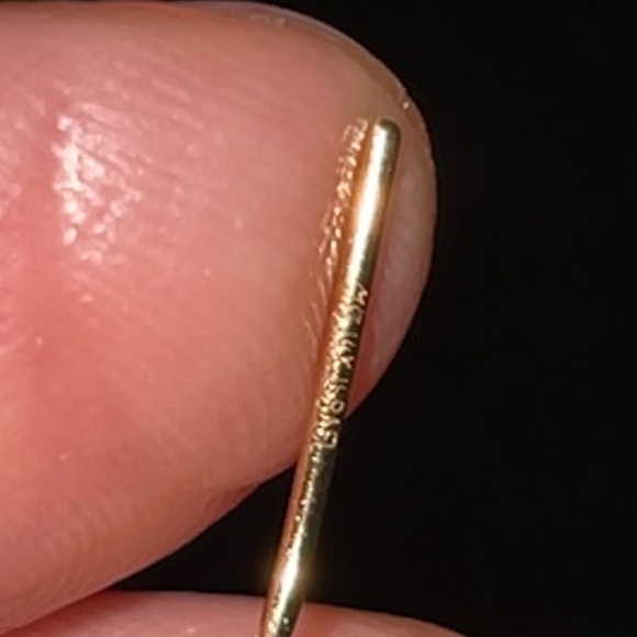 14k gold hoop earrings - Picture 3 of 4